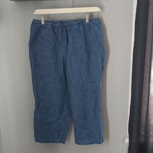 L.L. Bean Light Blue Classic Fit Shirt Pants
